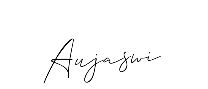 How to Draw Aujaswi signature style? Allison_Script is a latest design signature styles for name Aujaswi. Aujaswi signature style 2 images and pictures png