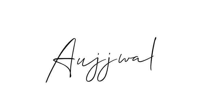 Aujjwal stylish signature style. Best Handwritten Sign (Allison_Script) for my name. Handwritten Signature Collection Ideas for my name Aujjwal. Aujjwal signature style 2 images and pictures png