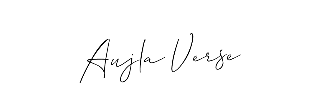 if you are searching for the best signature style for your name Aujla Verse. so please give up your signature search. here we have designed multiple signature styles  using Allison_Script. Aujla Verse signature style 2 images and pictures png
