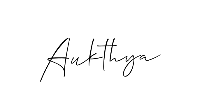 Similarly Allison_Script is the best handwritten signature design. Signature creator online .You can use it as an online autograph creator for name Aukthya. Aukthya signature style 2 images and pictures png