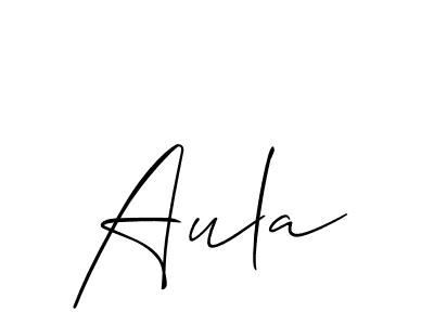 How to make Aula name signature. Use Allison_Script style for creating short signs online. This is the latest handwritten sign. Aula signature style 2 images and pictures png