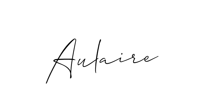 Create a beautiful signature design for name Aulaire. With this signature (Allison_Script) fonts, you can make a handwritten signature for free. Aulaire signature style 2 images and pictures png