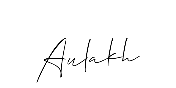 Also we have Aulakh name is the best signature style. Create professional handwritten signature collection using Allison_Script autograph style. Aulakh signature style 2 images and pictures png