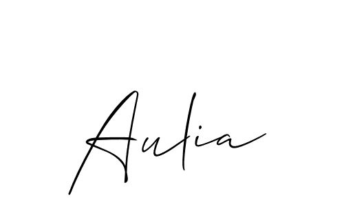 if you are searching for the best signature style for your name Aulia. so please give up your signature search. here we have designed multiple signature styles  using Allison_Script. Aulia signature style 2 images and pictures png