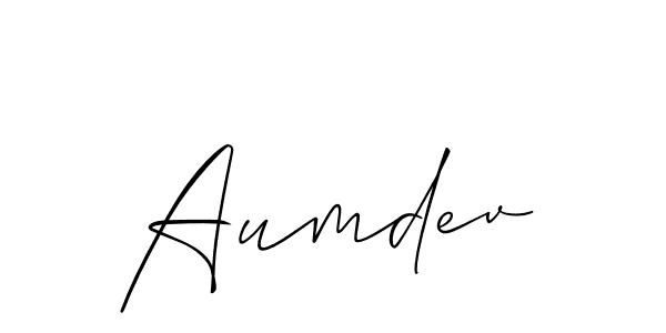 Once you've used our free online signature maker to create your best signature Allison_Script style, it's time to enjoy all of the benefits that Aumdev name signing documents. Aumdev signature style 2 images and pictures png