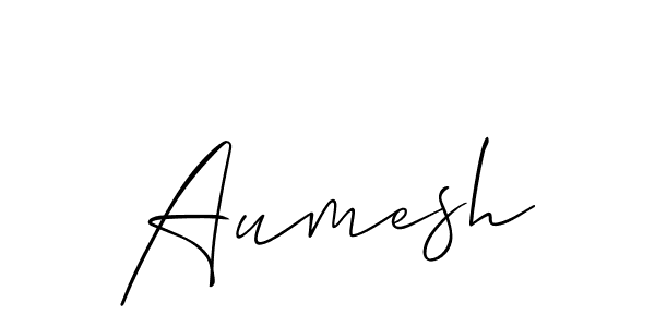 It looks lik you need a new signature style for name Aumesh. Design unique handwritten (Allison_Script) signature with our free signature maker in just a few clicks. Aumesh signature style 2 images and pictures png
