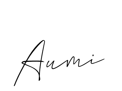 How to Draw Aumi signature style? Allison_Script is a latest design signature styles for name Aumi. Aumi signature style 2 images and pictures png