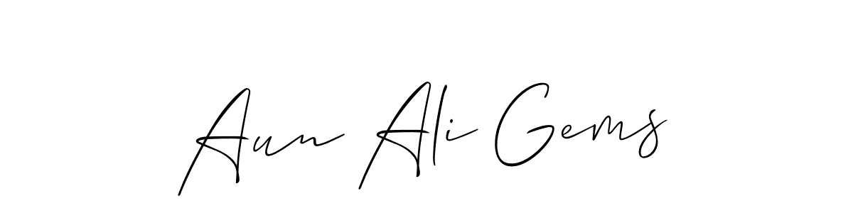 This is the best signature style for the Aun Ali Gems name. Also you like these signature font (Allison_Script). Mix name signature. Aun Ali Gems signature style 2 images and pictures png