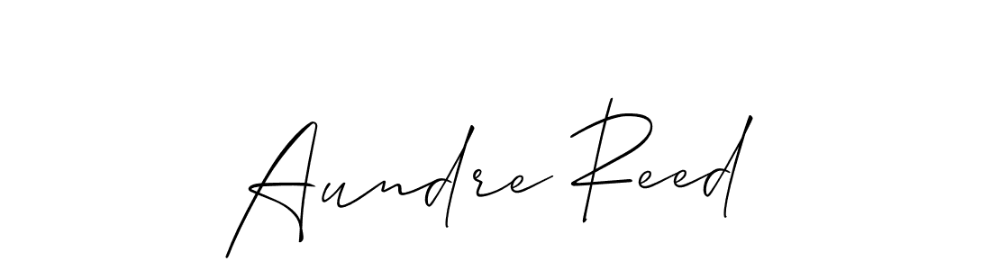 How to make Aundre Reed name signature. Use Allison_Script style for creating short signs online. This is the latest handwritten sign. Aundre Reed signature style 2 images and pictures png