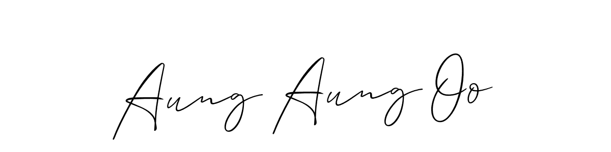 Best and Professional Signature Style for Aung Aung Oo. Allison_Script Best Signature Style Collection. Aung Aung Oo signature style 2 images and pictures png