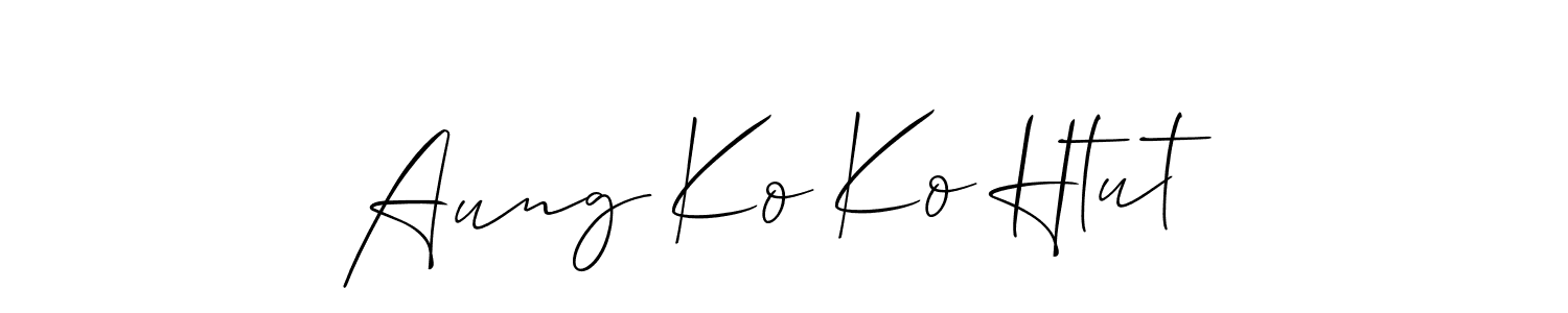 Best and Professional Signature Style for Aung Ko Ko Htut. Allison_Script Best Signature Style Collection. Aung Ko Ko Htut signature style 2 images and pictures png