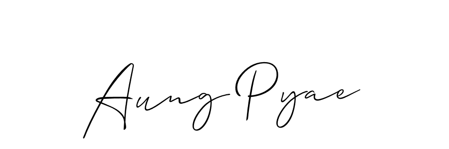 This is the best signature style for the Aung Pyae name. Also you like these signature font (Allison_Script). Mix name signature. Aung Pyae signature style 2 images and pictures png