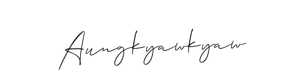 Once you've used our free online signature maker to create your best signature Allison_Script style, it's time to enjoy all of the benefits that Aungkyawkyaw name signing documents. Aungkyawkyaw signature style 2 images and pictures png