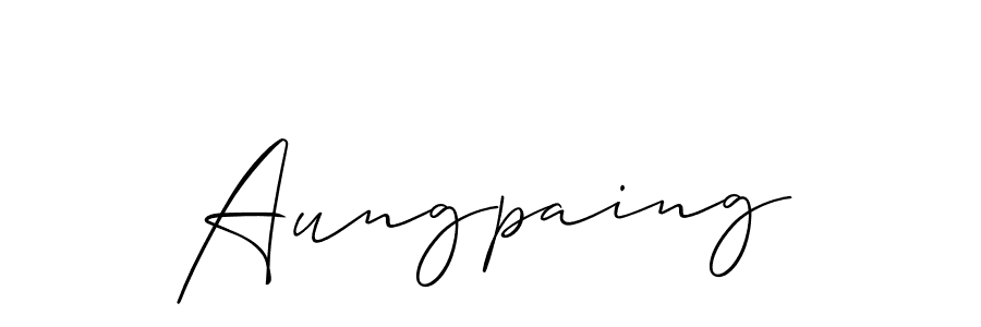 Check out images of Autograph of Aungpaing name. Actor Aungpaing Signature Style. Allison_Script is a professional sign style online. Aungpaing signature style 2 images and pictures png