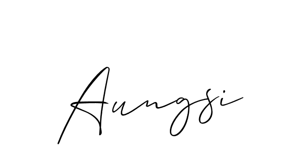 Check out images of Autograph of Aungsi name. Actor Aungsi Signature Style. Allison_Script is a professional sign style online. Aungsi signature style 2 images and pictures png