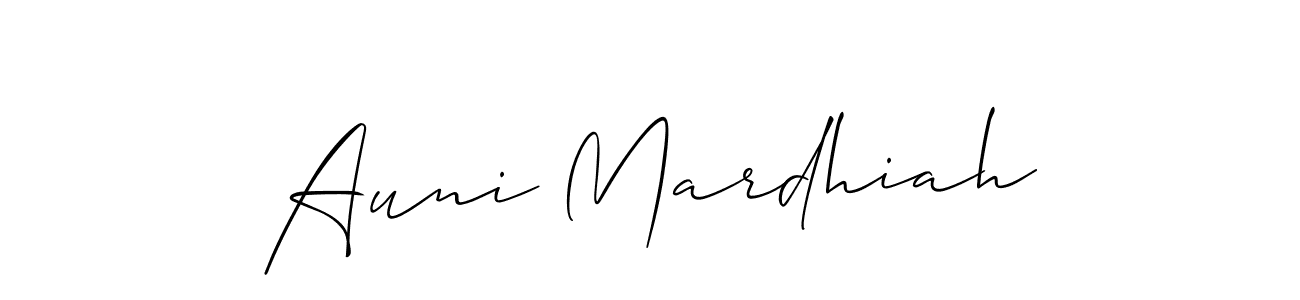 Best and Professional Signature Style for Auni Mardhiah. Allison_Script Best Signature Style Collection. Auni Mardhiah signature style 2 images and pictures png