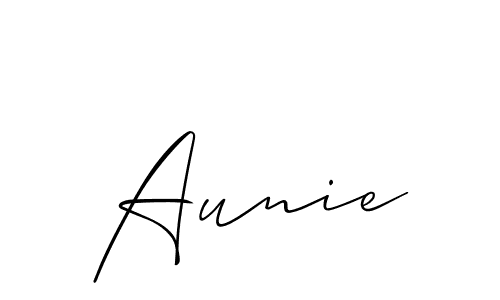 You should practise on your own different ways (Allison_Script) to write your name (Aunie) in signature. don't let someone else do it for you. Aunie signature style 2 images and pictures png