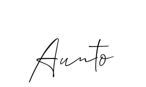 How to Draw Aunto signature style? Allison_Script is a latest design signature styles for name Aunto. Aunto signature style 2 images and pictures png