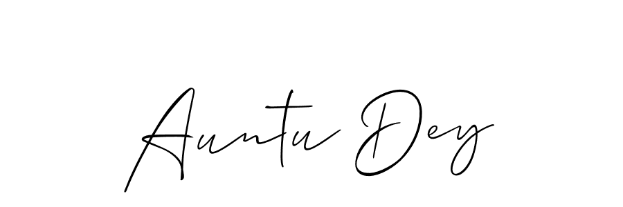 if you are searching for the best signature style for your name Auntu Dey. so please give up your signature search. here we have designed multiple signature styles  using Allison_Script. Auntu Dey signature style 2 images and pictures png