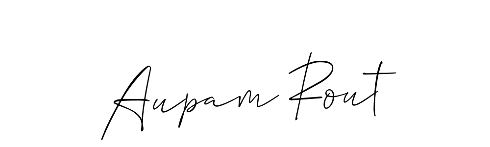 if you are searching for the best signature style for your name Aupam Rout. so please give up your signature search. here we have designed multiple signature styles  using Allison_Script. Aupam Rout signature style 2 images and pictures png