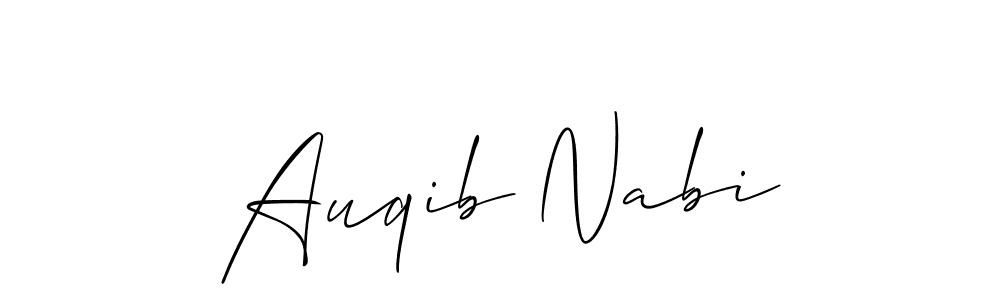 It looks lik you need a new signature style for name Auqib Nabi. Design unique handwritten (Allison_Script) signature with our free signature maker in just a few clicks. Auqib Nabi signature style 2 images and pictures png