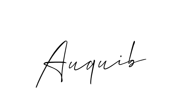 Allison_Script is a professional signature style that is perfect for those who want to add a touch of class to their signature. It is also a great choice for those who want to make their signature more unique. Get Auquib name to fancy signature for free. Auquib signature style 2 images and pictures png