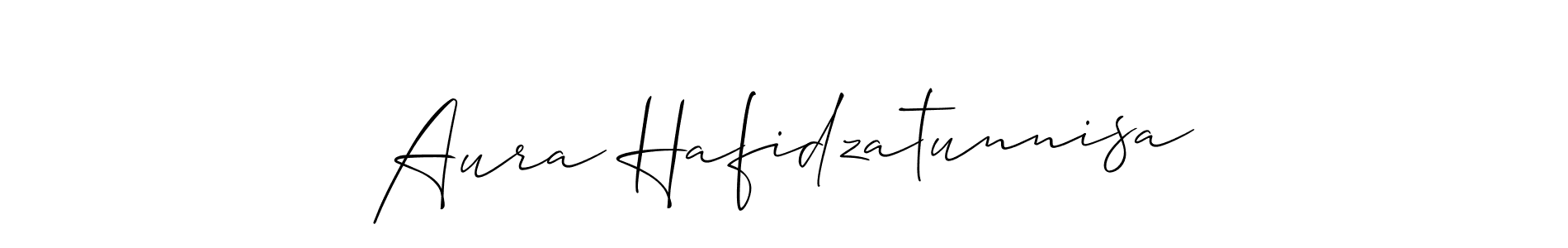 Aura Hafidzatunnisa stylish signature style. Best Handwritten Sign (Allison_Script) for my name. Handwritten Signature Collection Ideas for my name Aura Hafidzatunnisa. Aura Hafidzatunnisa signature style 2 images and pictures png