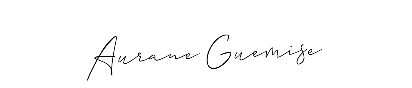 Also You can easily find your signature by using the search form. We will create Aurane Guemise name handwritten signature images for you free of cost using Allison_Script sign style. Aurane Guemise signature style 2 images and pictures png