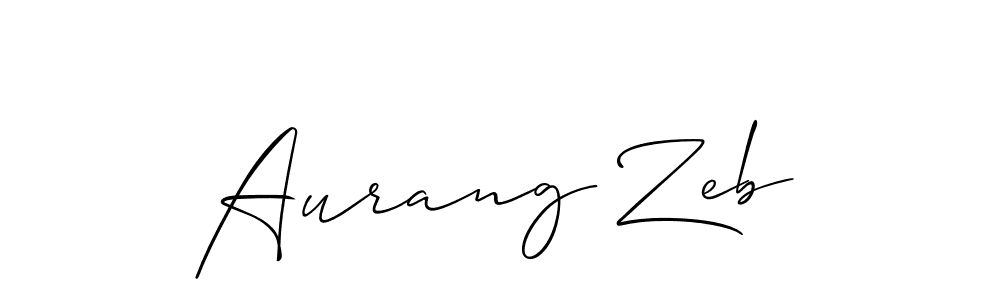 Use a signature maker to create a handwritten signature online. With this signature software, you can design (Allison_Script) your own signature for name Aurang Zeb. Aurang Zeb signature style 2 images and pictures png