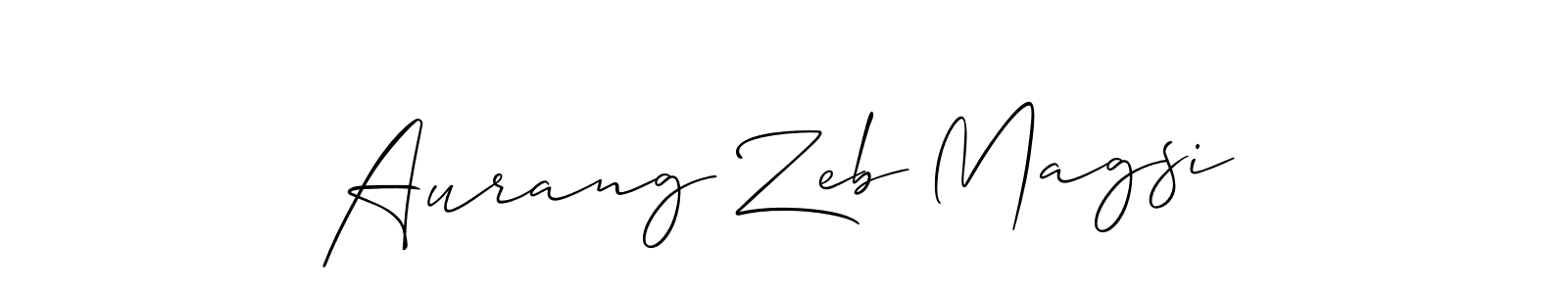 Similarly Allison_Script is the best handwritten signature design. Signature creator online .You can use it as an online autograph creator for name Aurang Zeb Magsi. Aurang Zeb Magsi signature style 2 images and pictures png