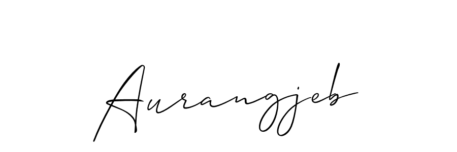 Create a beautiful signature design for name Aurangjeb. With this signature (Allison_Script) fonts, you can make a handwritten signature for free. Aurangjeb signature style 2 images and pictures png