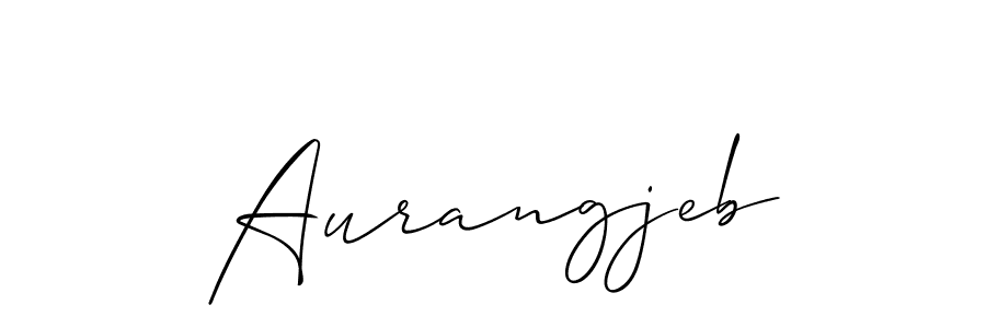 Create a beautiful signature design for name Aurangjeb. With this signature (Allison_Script) fonts, you can make a handwritten signature for free. Aurangjeb signature style 2 images and pictures png