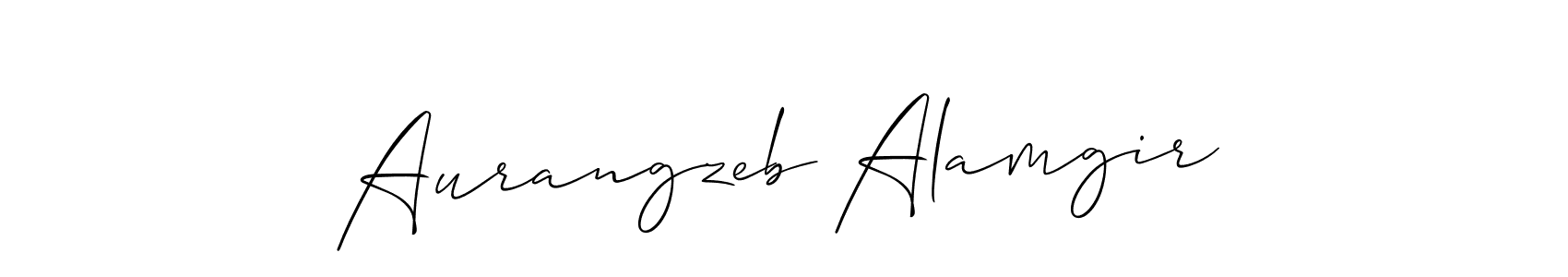 Create a beautiful signature design for name Aurangzeb Alamgir. With this signature (Allison_Script) fonts, you can make a handwritten signature for free. Aurangzeb Alamgir signature style 2 images and pictures png