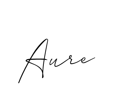 How to make Aure signature? Allison_Script is a professional autograph style. Create handwritten signature for Aure name. Aure signature style 2 images and pictures png