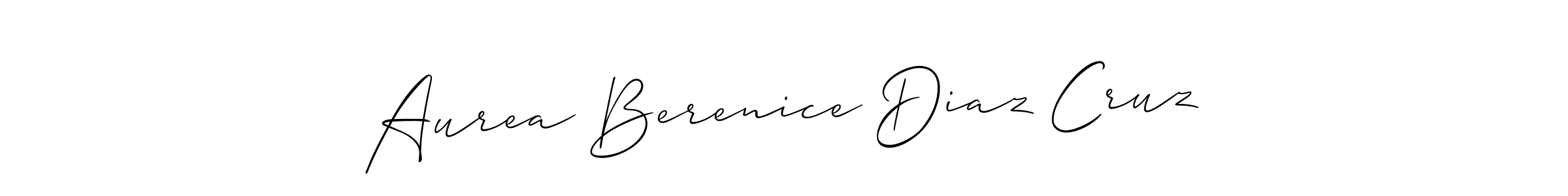 Design your own signature with our free online signature maker. With this signature software, you can create a handwritten (Allison_Script) signature for name Aurea Berenice Diaz Cruz. Aurea Berenice Diaz Cruz signature style 2 images and pictures png