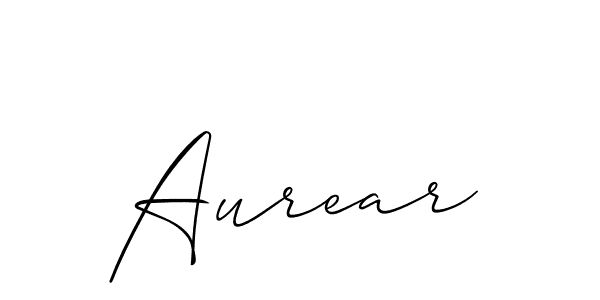 The best way (Allison_Script) to make a short signature is to pick only two or three words in your name. The name Aurear include a total of six letters. For converting this name. Aurear signature style 2 images and pictures png