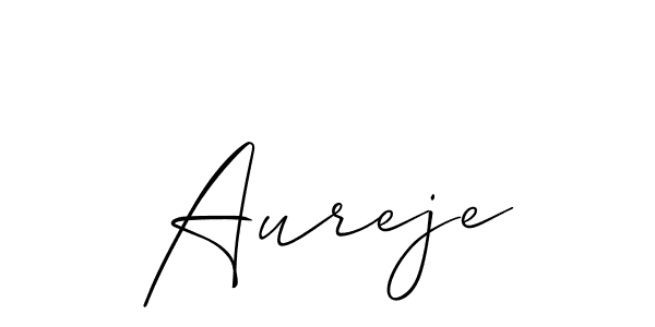 Also we have Aureje name is the best signature style. Create professional handwritten signature collection using Allison_Script autograph style. Aureje signature style 2 images and pictures png