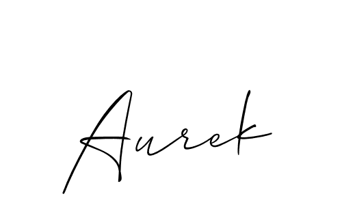You should practise on your own different ways (Allison_Script) to write your name (Aurek) in signature. don't let someone else do it for you. Aurek signature style 2 images and pictures png