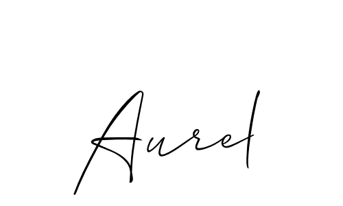 The best way (Allison_Script) to make a short signature is to pick only two or three words in your name. The name Aurel include a total of six letters. For converting this name. Aurel signature style 2 images and pictures png