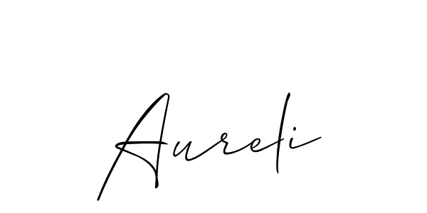 if you are searching for the best signature style for your name Aureli. so please give up your signature search. here we have designed multiple signature styles  using Allison_Script. Aureli signature style 2 images and pictures png
