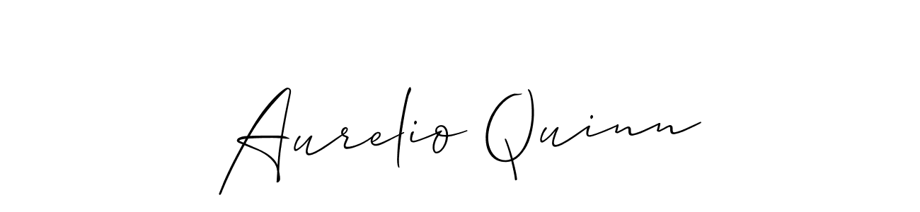 Make a beautiful signature design for name Aurelio Quinn. With this signature (Allison_Script) style, you can create a handwritten signature for free. Aurelio Quinn signature style 2 images and pictures png