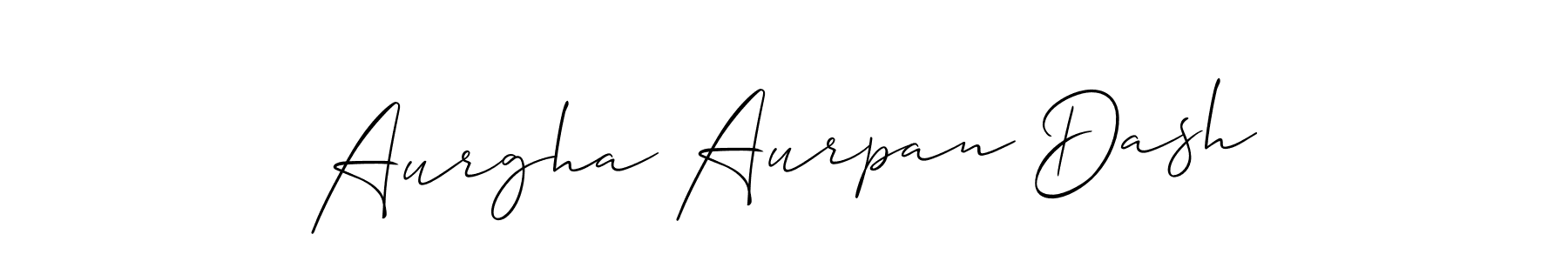Design your own signature with our free online signature maker. With this signature software, you can create a handwritten (Allison_Script) signature for name Aurgha Aurpan Dash. Aurgha Aurpan Dash signature style 2 images and pictures png