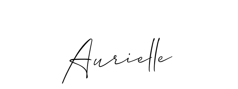 Create a beautiful signature design for name Aurielle. With this signature (Allison_Script) fonts, you can make a handwritten signature for free. Aurielle signature style 2 images and pictures png