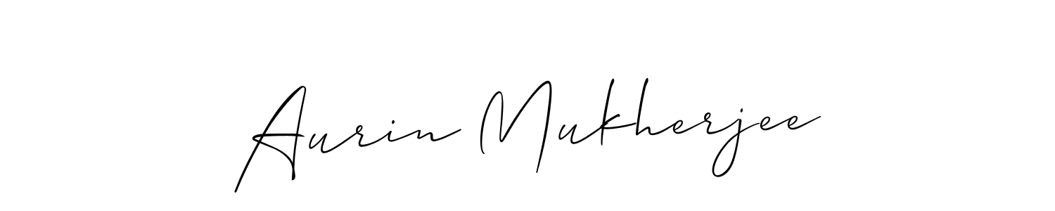 Use a signature maker to create a handwritten signature online. With this signature software, you can design (Allison_Script) your own signature for name Aurin Mukherjee. Aurin Mukherjee signature style 2 images and pictures png