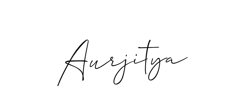 It looks lik you need a new signature style for name Aurjitya. Design unique handwritten (Allison_Script) signature with our free signature maker in just a few clicks. Aurjitya signature style 2 images and pictures png