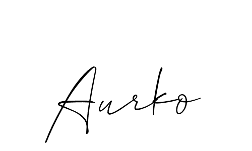 Also we have Aurko name is the best signature style. Create professional handwritten signature collection using Allison_Script autograph style. Aurko signature style 2 images and pictures png
