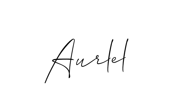 How to make Aurlel name signature. Use Allison_Script style for creating short signs online. This is the latest handwritten sign. Aurlel signature style 2 images and pictures png