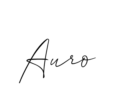 How to make Auro signature? Allison_Script is a professional autograph style. Create handwritten signature for Auro name. Auro signature style 2 images and pictures png