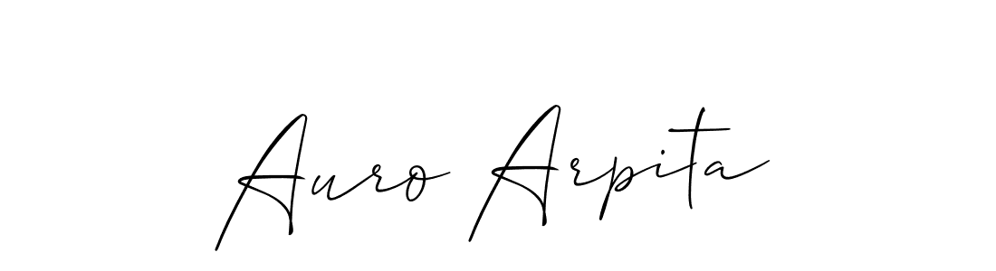 Make a beautiful signature design for name Auro Arpita. Use this online signature maker to create a handwritten signature for free. Auro Arpita signature style 2 images and pictures png