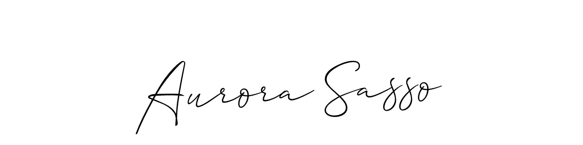 Allison_Script is a professional signature style that is perfect for those who want to add a touch of class to their signature. It is also a great choice for those who want to make their signature more unique. Get Aurora Sasso name to fancy signature for free. Aurora Sasso signature style 2 images and pictures png